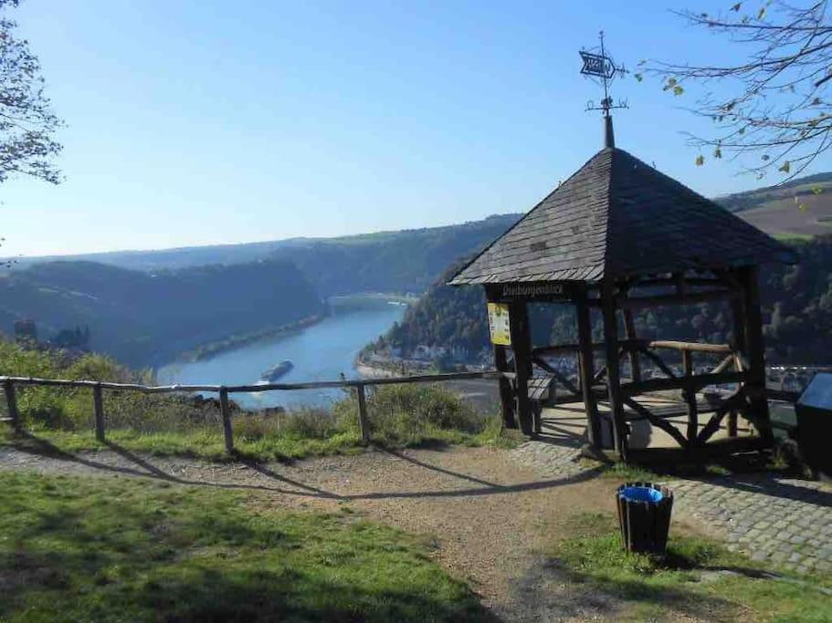 #1 Studioapartment Mit Loreleyblick Direkt An Der Schoensten Etappe Des Rheinsteigs Patersberg エクステリア 写真
